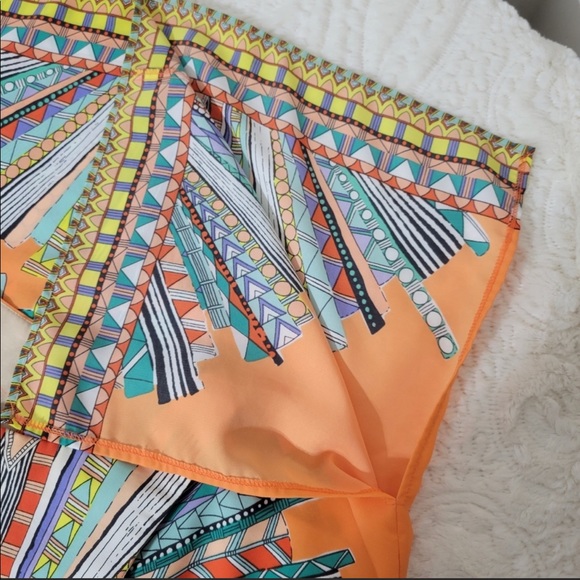 Gianni Bini Orange Muliti-colored Midi dress - Picture 8 of 9